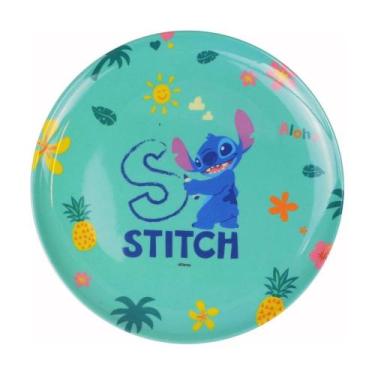 Imagem de Prato Raso Refeição Infantil Disney Stitch Melamine 20cm - Tuut