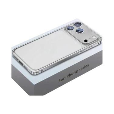Imagem de Capa De Metal Em Liga De Alumínio Para iPhone 17 pro Max 16 15 14 13 C