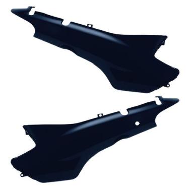 Imagem de Tampa Lateral Moto Honda Biz 100 1998 À 2005 Cromo Forte, AZUL CRUZEIR