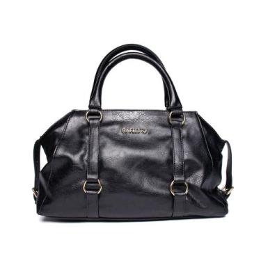 Imagem de Bolsa Feminina Rafitthy Tiracolo Pequena Burnished Preto, Preto, Único