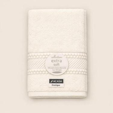 Imagem de Toalha de Rosto 100% Algodão Amy Off White 48x80cm ACASA Premium - ACA