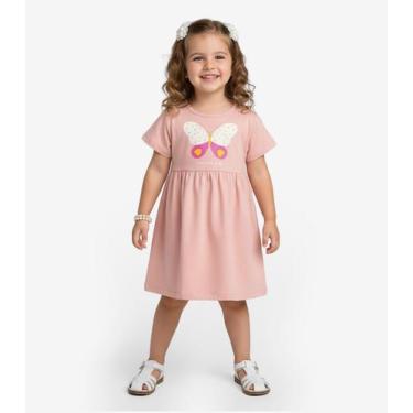 Imagem de Vestido Infantil em Molecotton Select Rosa, 8, Rosa