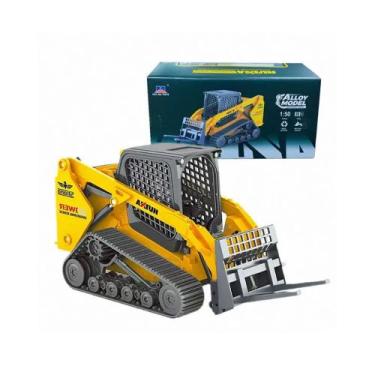 Imagem de Huina miniatura 1/50 metal static tracked bocat empilhadeira 1706
