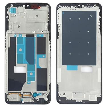 Imagem de HONGYAN Peças de substituição de telefone celular Alojamento frontal Quadro LCD Plate Bezel para OPPO A55 5G PEMM00 Acessórios telefônicos