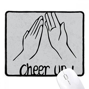 Imagem de Black Palap Mousepad Apoio Mouse Personalizado para Gestos com Borda Costurada Tapete de Borracha para Jogos