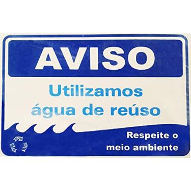 Imagem de Placa Aviso Água Reúso Pvc Jaime