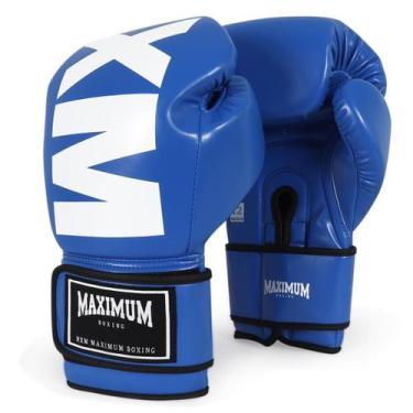 Imagem de Luva De Boxe E Muay Thai Mxm Blue Tam 14 Oz - Maximum Boxing