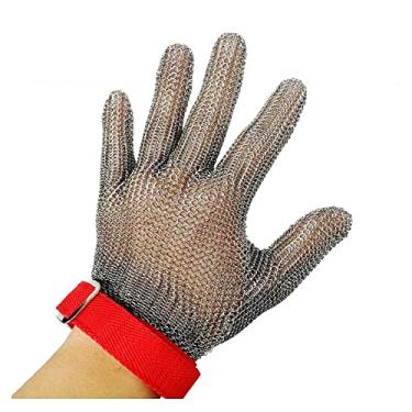 Imagem de Luvas Resistentes a Corte Luvas de segurança de proteção, luvas de segurança anti-corte de metal, para ferramentas de segurança de jardinagem (Size : 1pcs/l)