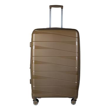 Imagem de Mala Média (23KG) em Polipropileno 4 rodas 360º - Ultraleve India (Marrom)