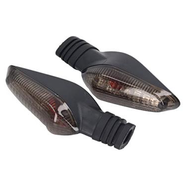 Imagem de Luz de seta de motocicleta de 12 V, lâmpada indicadora de alto brilho para Streetfighter, chip de LED, boa vedação, material ABS (cinza)