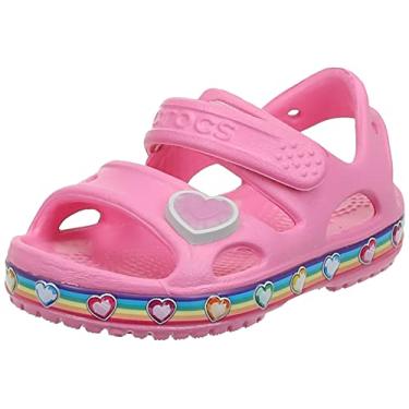 Imagem de CROCS Crocs Fun Lab Rainbow Sandal K - Pink Lemonade - C4 , 206795-669-C4, Kids Girls , Pink Lemonade , C4