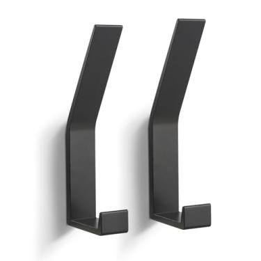 Imagem de Ganchos para casaco montados na parede, 2 pacotes de ganchos de parede para pendurar roupas, casaco, toalha, corda, chaves, chapéus, bolsa, parafusos ganchos invisíveis para cozinha, banheiro, porta,