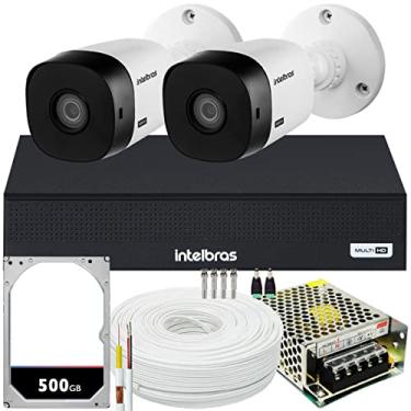 Imagem de Kit 2 câmeras Intelbras VHL 1220 Full HD 20m DVR de 4 canais
