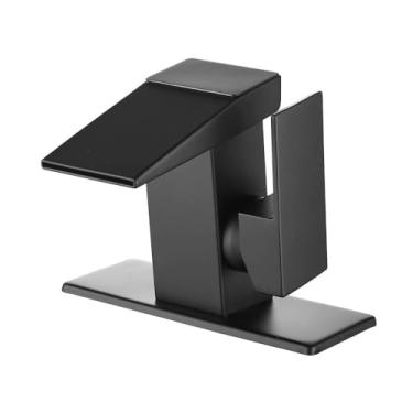 Imagem de Torneira de lavatório LCD torneira de lavatório digital, torneira de pia de banheiro de latão, torneira misturadora de água quente fria inteligente, torneira misturadora de exibição de temperatura