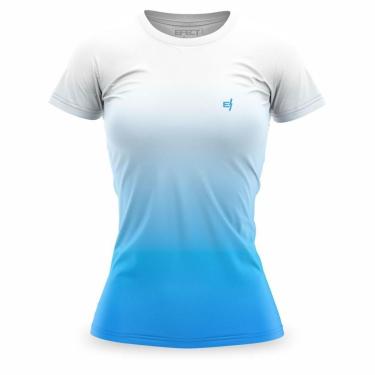Imagem de Camiseta Feminina Academia Estampa Degradê Gola Redonda-Feminino