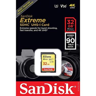 Imagem de SanDisk Cartão SDHC UHS-I Extreme 32GB (SDSDXNE-032G-GNCIN) [Versão antiga]