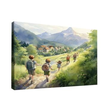 Imagem de Quadro A Caminho Da Escola--br Artes