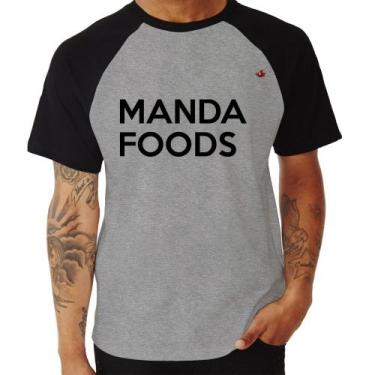 Imagem de Camiseta Raglan Manda Foods - Foca Na Moda