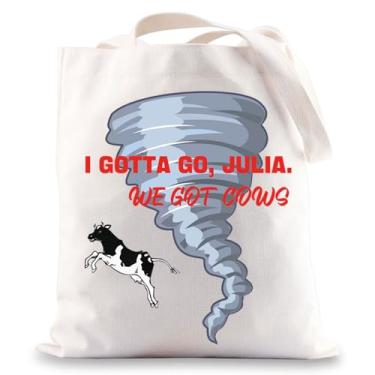 Imagem de JNIAP Bolsa de ombro do filme de terror Dr. Melissa Reeves Gifts I Gotta Go Julia We Got Cows Filme de Terror, I Gotta Go Tb, Large