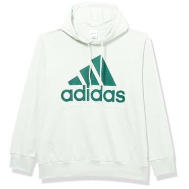Imagem de adidas Moletom masculino com logotipo Essentials tamanho alto, verde linho, Linho verde, M Alto