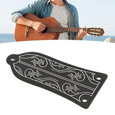 Imagem de Capa de Treliça de Guitarra, Capa de Treliça Preta de Ferro Com Padrão Delicado, Parafusos de Fácil Substituição, Acessórios de Guitarra para Guitarristas