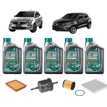Imagem de Kit revisão troca de oleo fiat cronos argo 1.8 2017 diante - SELENIA