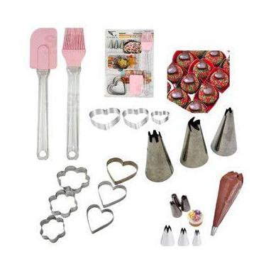 Imagem de Kit Confeiteiro Bolo doces Profissional Forma mais espatula - Caerus