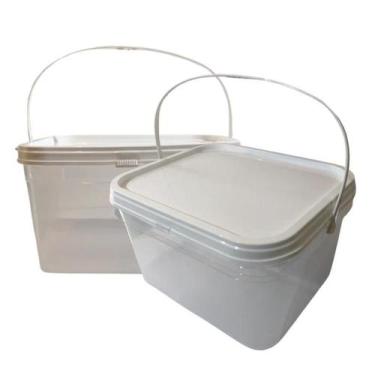 Imagem de Balde Transparente 2.4L Para Manter Água Fresca 2 Pçs - Nastripack
