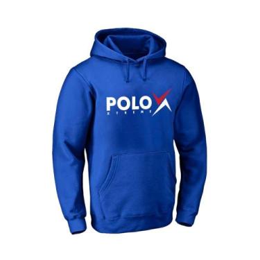 Imagem de Moletom Masculino Canguru Confortável Capuz Macio Bolsos - Polo Blu, A