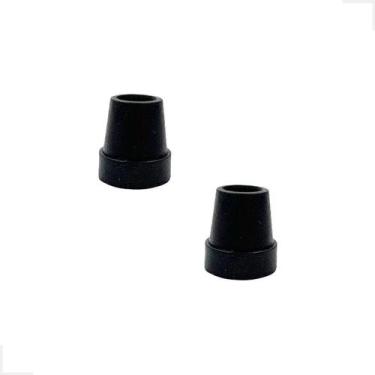 Imagem de Kit 2 Ponteira Sapata Borracha Pé de Muletas/Bengalas 1,27cm 1/2 Poleg