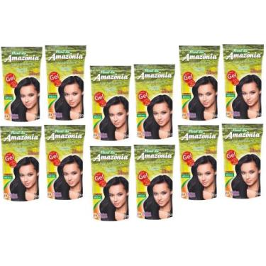 Imagem de Hene Em Gel Amazonia 12x180gr Divina Dama Preto Medio (Preto Natural) 