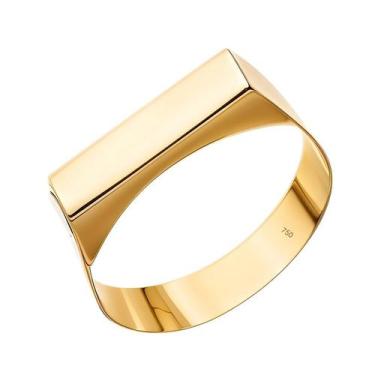 Imagem de Anel De Noivado Ouro 18k Chapinha Solitário P/ Alianças - DR Joias, 21