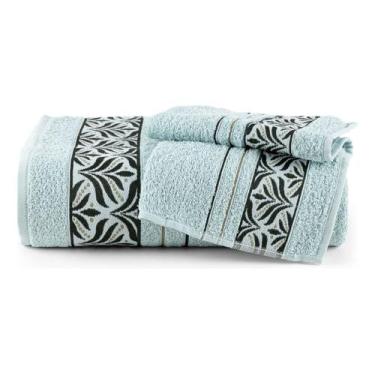 Imagem de Kit De 2 Toalhas Felpudas Floral Hipoalergênicas Multicolors - Riffo S