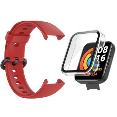Imagem de Kit Pulseira + Full Case para Mi Watch 2 Lite - Estilo no Pulso, Verme