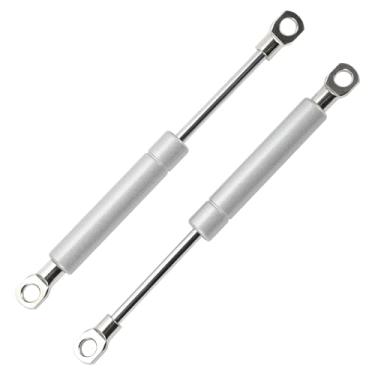 Imagem de Motoforti Suportes de elevação universais Struts mola a gás 7 polegadas/180 mm 55Ib/245N/25 kg tom prateado 2 peças