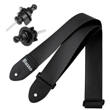 Imagem de Kit Correia Violão Guitarra Basso NY01 Com Strap Lock Voik