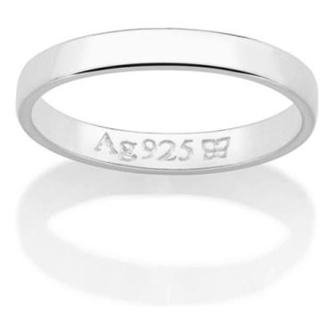 Imagem de Aliança Lisa Com 3,0 Mm. 810205 - Rommanel, Branco, 18