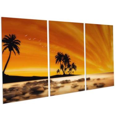 Imagem de Quadros Decorativos Sunset Sala Escritório Quarto Moderno Casal PMG - 