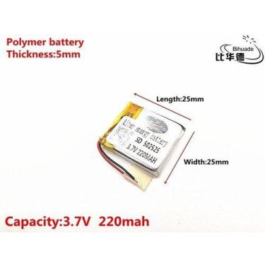 Imagem de Bateria  502525 Com 220mah E 3,7v Nova - - KMIG