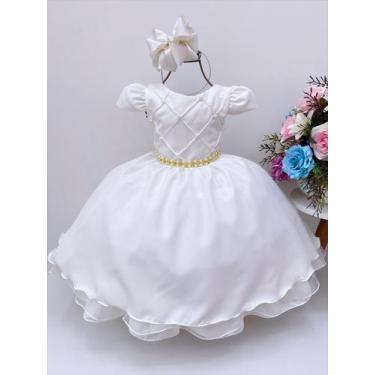 Imagem de Vestido De Festa Infantil Daminhas Marfim luxo - vestidocas, Marfim, 3