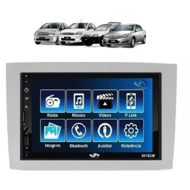 Imagem de Kit Multimídia Corsa Montana Mold Prata Mp5 2din Bt Usb Fm Leitor SD -