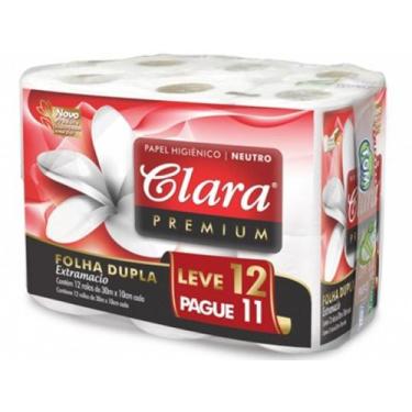 Imagem de Papel Higiênico Clara Premium Folha Dupla Extramacio Leve 12 Pague 11
