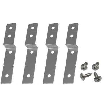 Imagem de Kit de suporte lateral para lava-louças DWBRACKIT1 4 peças para máquinas de lavar louça Electrolux & Frigidaire AP5645425, 154477201, 154806601, 154806602, 154806601/02, 2691713 e PS47050633