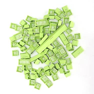 Imagem de Keycaps 100 por Cento Teclado, Teclado Mecânico Keycaps Pbt Keycaps 108 Chave Pbt Conjunto para Teclado Mecânico (Verde)