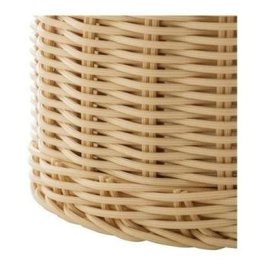 Imagem de Garrafa Térmica Aço Inox C/ Rattan Plástico 1,5 Litros Bege - Bon Gour