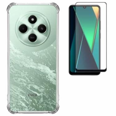 Imagem de Kit Protetor Xiaomi Poco C75, Capa Protetora, Película de Vidro, Película para Câmera (Somente capa + pelicula tela)