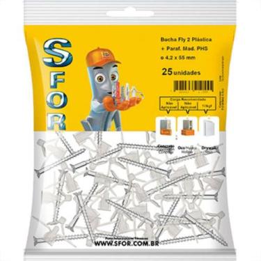 Imagem de Bucha Sfor Gesso Fly 2 04/16 C/Par C/25
