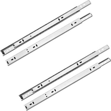 Imagem de Corrediça Gaveta Trilho Telescópico 40cm Par 15kg - Renna, 40cm