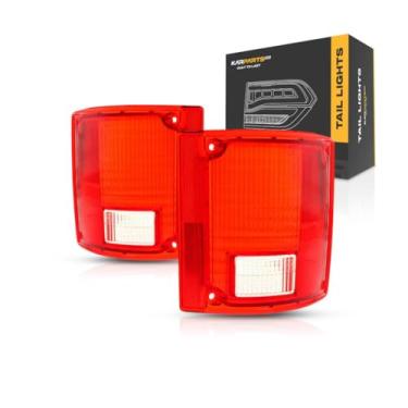 Imagem de Para 1973-1991 Chevy Pickup Par de lentes de luz traseira GM2808111 + GM2809111