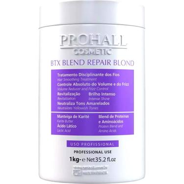 Imagem de Btx Blend Repair Blond Prohall Matizador Loira Mecha amarelo loiros descoloridos